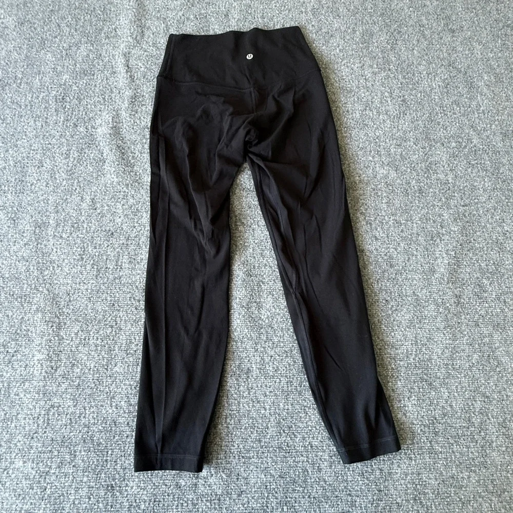 Lululemon Align High-Rise Pant 25 Black Nulu‎ Yoga Leggings Size 6 LW5CT3S